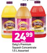 Daly's Premium Squash Concentrate Assorted-1.5Ltr Each