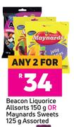 Beacon Liquorice Allsorted 150g Or Maynards Sweets 125g- For Any 2