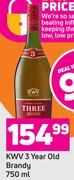 KWV 3 Year Old Brandy-750ml