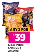 Simba Potato Chips 120g Assorted- For Any 3