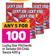Lucky Star Pilchards In Tomato Or Chilli Sauce 400g-For Any 5