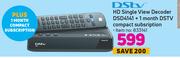 DSTV HD Single View Decoder DSD4141 + 1 Month DSTV Compact Subscription
