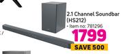 Hisense 2.1 Channel Soundbar HS212