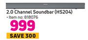 Hisense 2.0 Channel Soundbar HS204