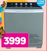 Defy 15Kg Twin Tub Washing Machine DTT151