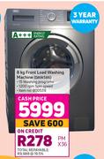 Defy 8Kg Front Load Washing Machine DAW386