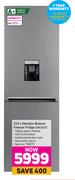 Defy 323L Metallic Bottom Freezer Fridge DAC627