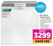 Defy 195L White Chest Freezer