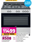 Defy 5 Burner New York Series Gas Cooker DGS902