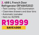 Samsung 488L French Door Refrigerator RF49A5202