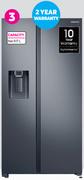 Samsung 617L Gentle Black Freezer/Fridge