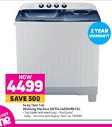 Samsung 14Kg Twin Tub Washing Machine WT14J4200MB.FA