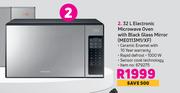 Samsung 32L Electronic Microwave Oven With Black Glass Mirror ME0113M1/XF