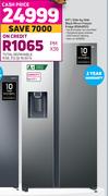 Samsung 617L Side By Side Black Mirror Freezer Fridge RS64R53