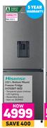 Hisense 222L Bottom Mount Freezer Fridge H310BIT-WD