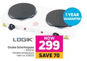 Logik Double Solid Hotplate