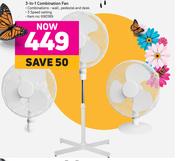 Logik 132cm 3 Light Ceiling Fan