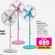 Logik 40cm Pedestal Fan-Each