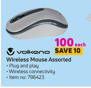 Volkano Wireless Mouse Assorted-Each