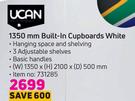 Ucan 1350mm Built In Cupboards White