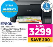 Epson Eco Tank 3 In 1 Multifunction Colour Printer