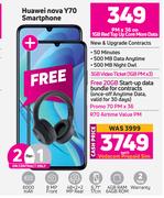2 x Huawei Nova Y70 Smartphone-On 1GB Red Top Up Core More Data + On Promo 70