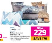 Mainstays 5 Piece Comforter & Pillow Set-Per Set