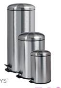 Mainstays 12L Stainless Steel Dome Lid Pedal Bin
