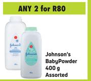 Johnson's Baby Powder Assorted-For Any 2 x 400g