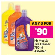 Mr Muscle Tile Cleaner Assorted-For Any 3 x 750ml