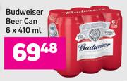 Budweiser Beer Can-6 x 410ml  