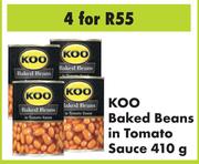 Koo Baked Beans In Tomato Sauce-For 4 x 410g 