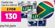 Castle Lite Can-For 2 x 6 x 410ml  