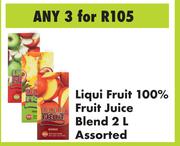 Liqui Fruit 100% Fruit Juice Blend Assorted-For Any 3 x 2Ltr 
