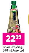 Knorr Dressing Assorted-340ml Each