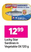 Lucky Star Sardines In Vegetable Oil-120g