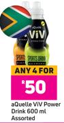 Aquelle VIV Power Drink Assorted-For Any 4 x 600ml 