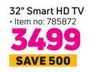 Samsung 32" (81cm) Smart HD TV 