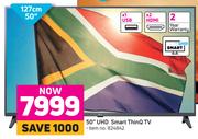 LG 50" (127cm) UHD Smart ThinQ TV
