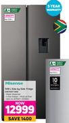Hisense 508L Side By Side Fridge H670SIT-WD