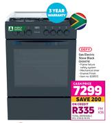 Defy Gas Electric Stove Black DGS679