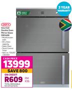 Defy Gourmet Double Oven Mirror Glass DBO468