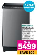 Hisense 13Kg Top Loader WTJA1302T