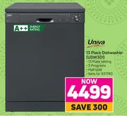 Univa 13 Place Dishwasher UDW301