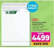 Defy 13 Place Dishwasher White DDW230