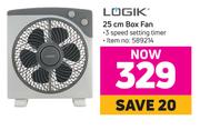 Logik 25cm Box Fan
