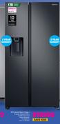 Samsung 617L Gentle Black Fridge/Freezer RS64R5311B4