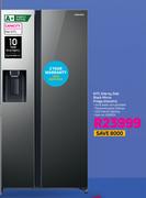 Samsung 617L Side By Side Black Mirror Fridge RS64R53