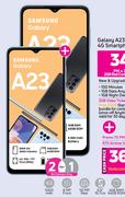 2 x Samsung Galaxy A23 4G Smartphone-On 2GB Red Core More Data And Promo 70 PMx36