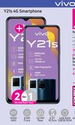 2 x Vivo Y21s 4G Smartphone-On 1GB Red Top Up Core More Data And Promo 70 PMx36
